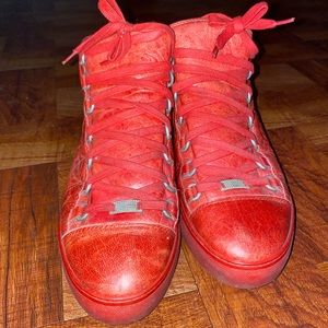 Red Balenciaga shoes SZ 42.. SZ 9 in USA..